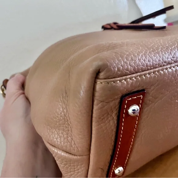 Dooney & Bourke Dillen 2 Pocket Leather Satchel - Picture 10 of 16